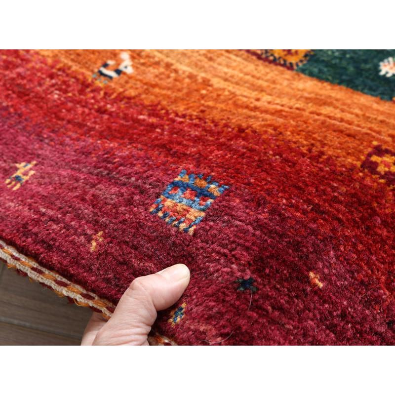 ギャッベ ノウバフト Gabbeh Nowbaft 138x95cm レッド　モザイクタイル | ブランド登録なし | 11