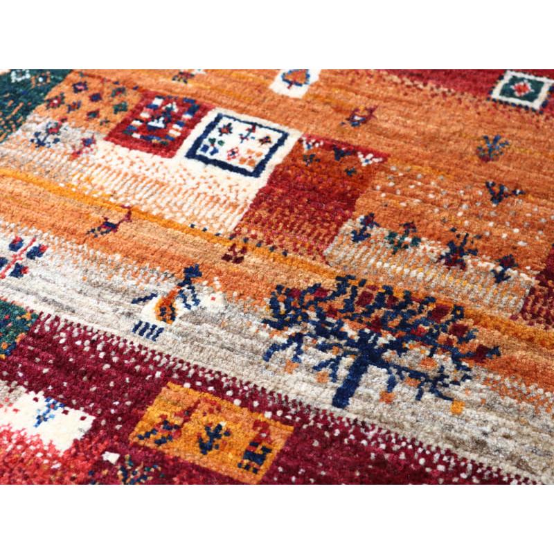 ギャッベ ノウバフト Gabbeh Nowbaft 138x95cm レッド　モザイクタイル | ブランド登録なし | 04