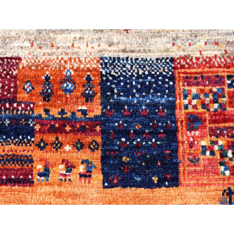 ギャッベ ノウバフト Gabbeh Nowbaft 138x95cm レッド　モザイクタイル | ブランド登録なし | 05