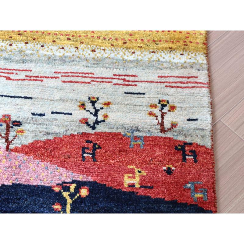 ギャッベ ノマド 手織りラグ イラン 141x71cm 風景のギャッベ　ランドスケープ | ブランド登録なし | 04