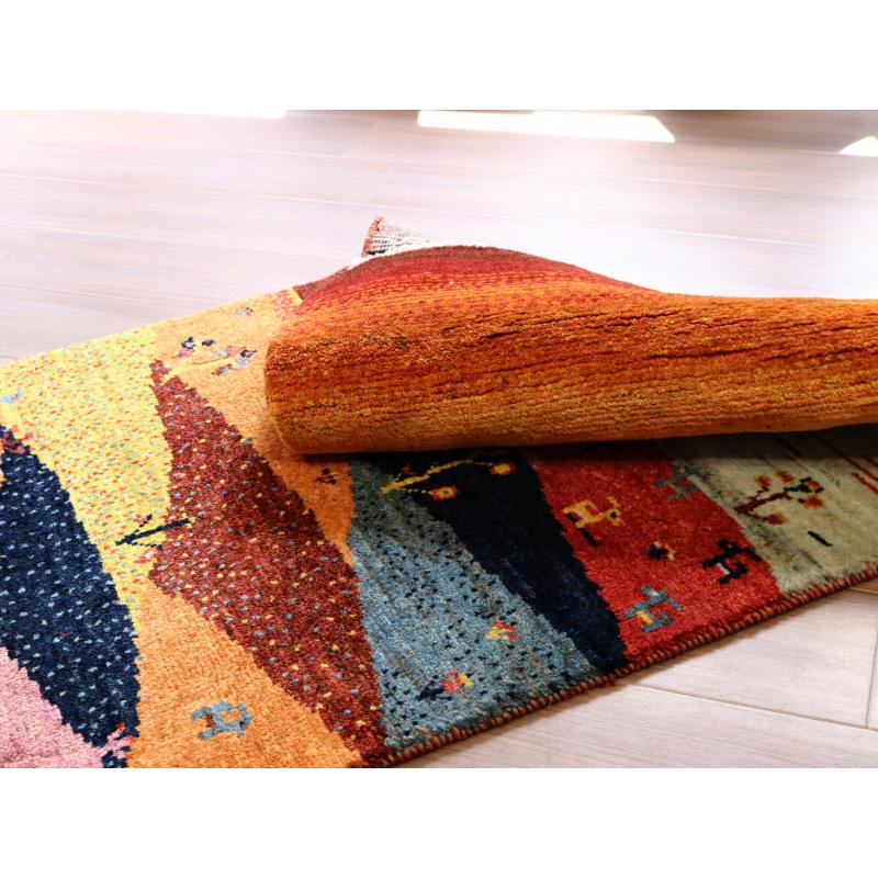 ギャッベ ノマド 手織りラグ イラン 141x71cm 風景のギャッベ　ランドスケープ | ブランド登録なし | 08