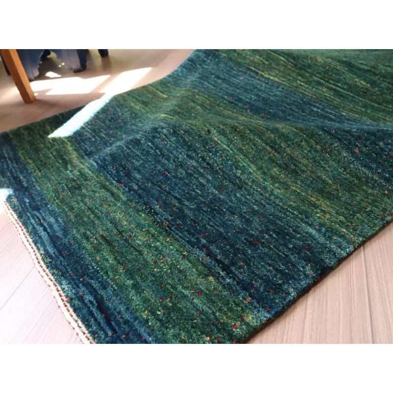 ギャッベ 最上級の細かな織り ロリアタシュ 268x78cm ブルーグリーン　グラデーション | ブランド登録なし | 13