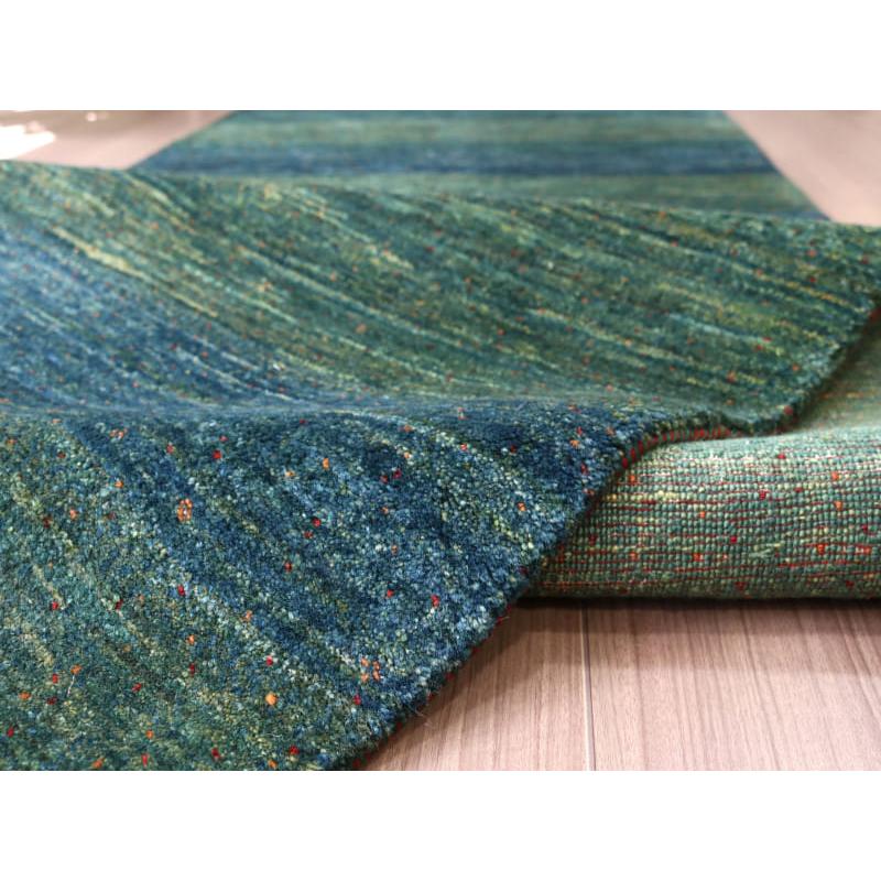 ギャッベ 最上級の細かな織り ロリアタシュ 268x78cm ブルーグリーン　グラデーション | ブランド登録なし | 14
