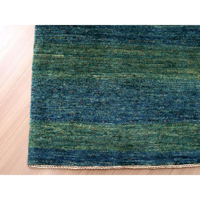 ギャッベ 最上級の細かな織り ロリアタシュ 268x78cm ブルーグリーン　グラデーション | ブランド登録なし | 07