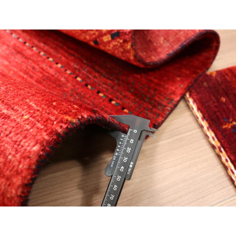 ギャッベ　ロリアタシュ　最上級の細かな織り 172x83cm レッドグラデーション | ブランド登録なし | 15