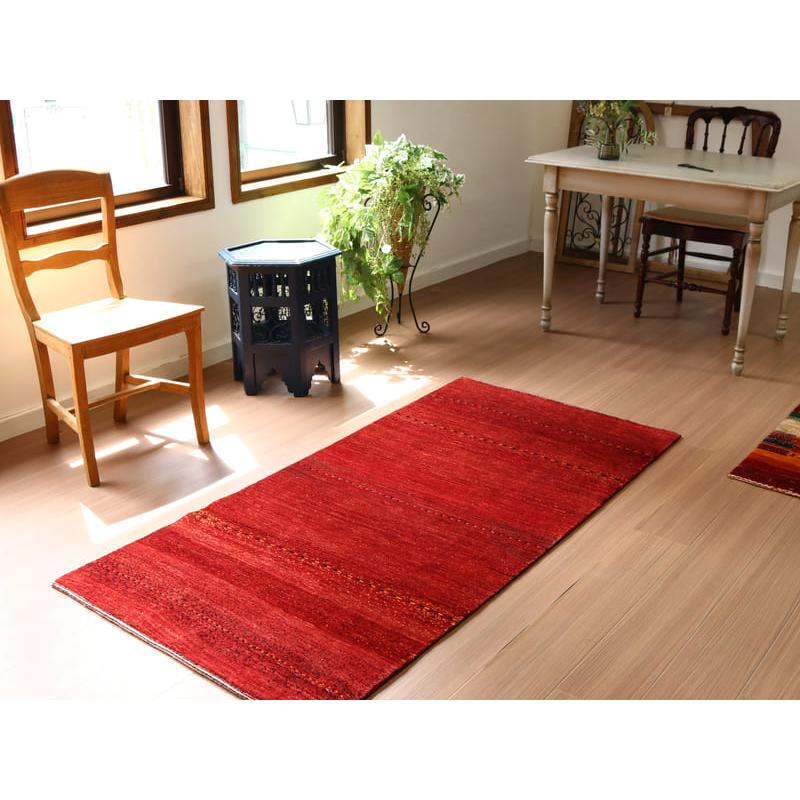 ギャッベ　ロリアタシュ　最上級の細かな織り 172x83cm レッドグラデーション | ブランド登録なし | 03