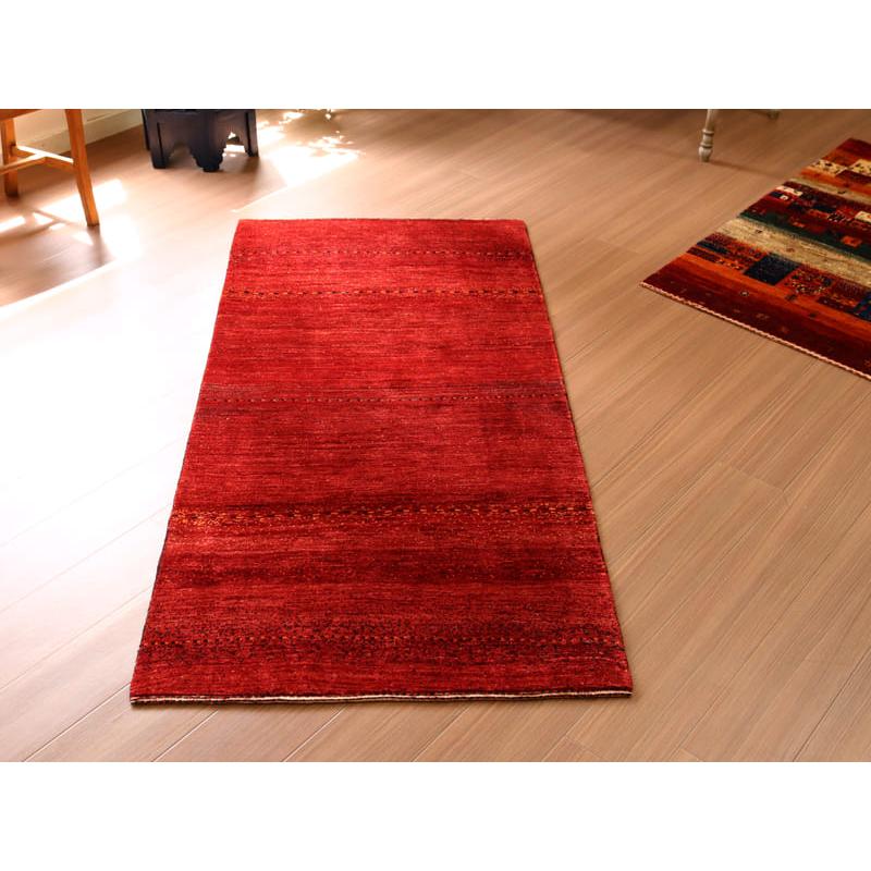 ギャッベ　ロリアタシュ　最上級の細かな織り 172x83cm レッドグラデーション | ブランド登録なし | 06