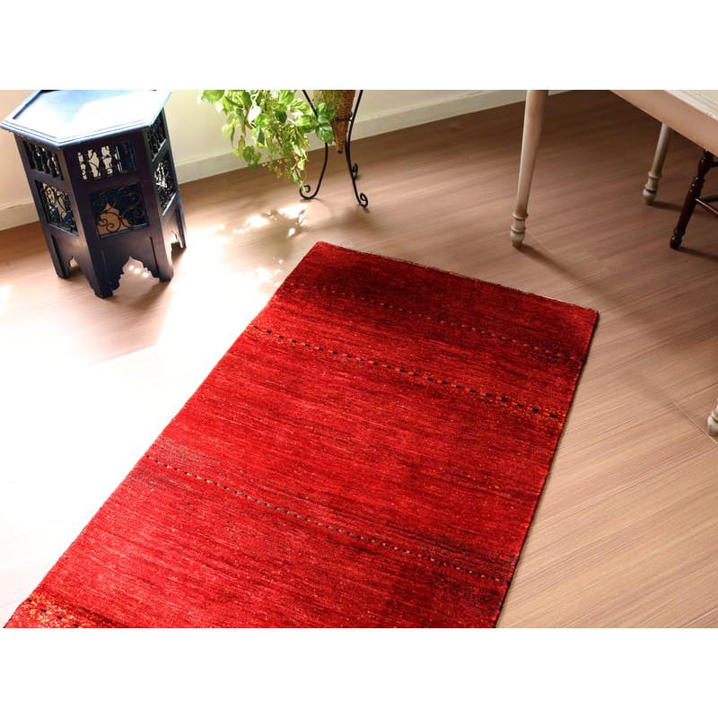 ギャッベ　ロリアタシュ　最上級の細かな織り 172x83cm レッドグラデーション | ブランド登録なし | 07