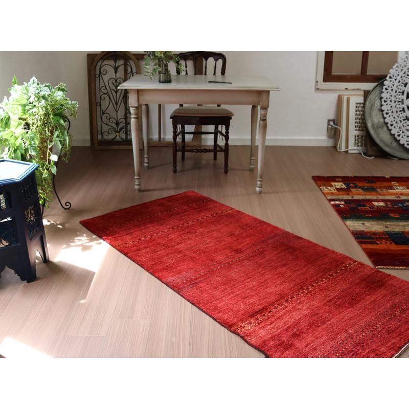 ギャッベ　ロリアタシュ　最上級の細かな織り 172x83cm レッドグラデーション | ブランド登録なし | 09