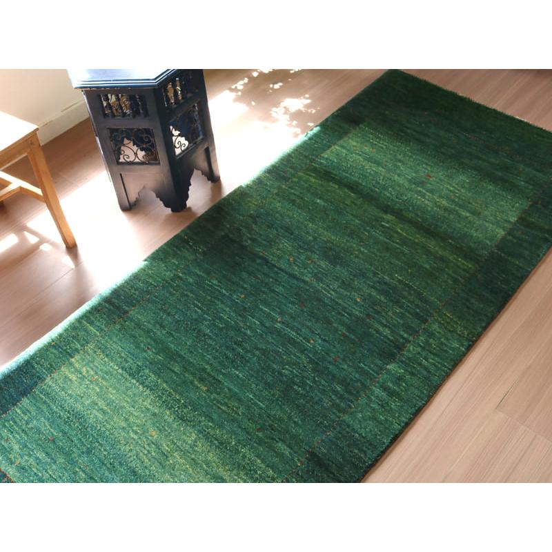 ギャベ　Gabbeh Lori Atash ロリアタシュ 213x91cm グリーンのグラデーション | ブランド登録なし | 10