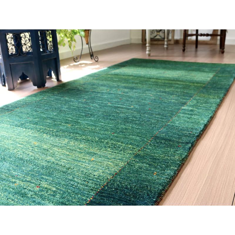 ギャベ　Gabbeh Lori Atash ロリアタシュ 213x91cm グリーンのグラデーション | ブランド登録なし | 11