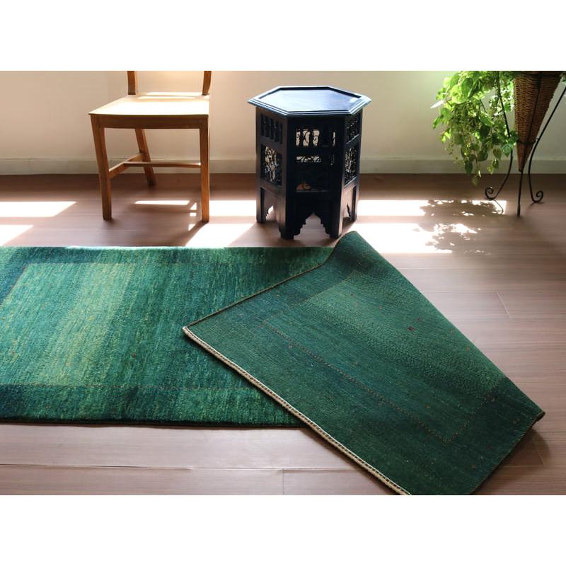 ギャベ　Gabbeh Lori Atash ロリアタシュ 213x91cm グリーンのグラデーション | ブランド登録なし | 13
