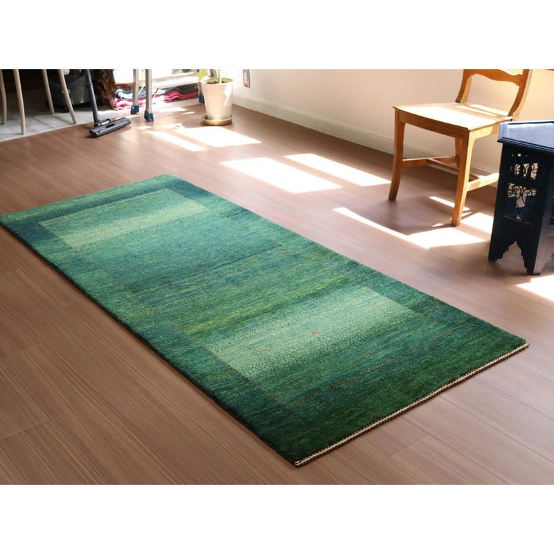 ギャベ　Gabbeh Lori Atash ロリアタシュ 213x91cm グリーンのグラデーション | ブランド登録なし | 06