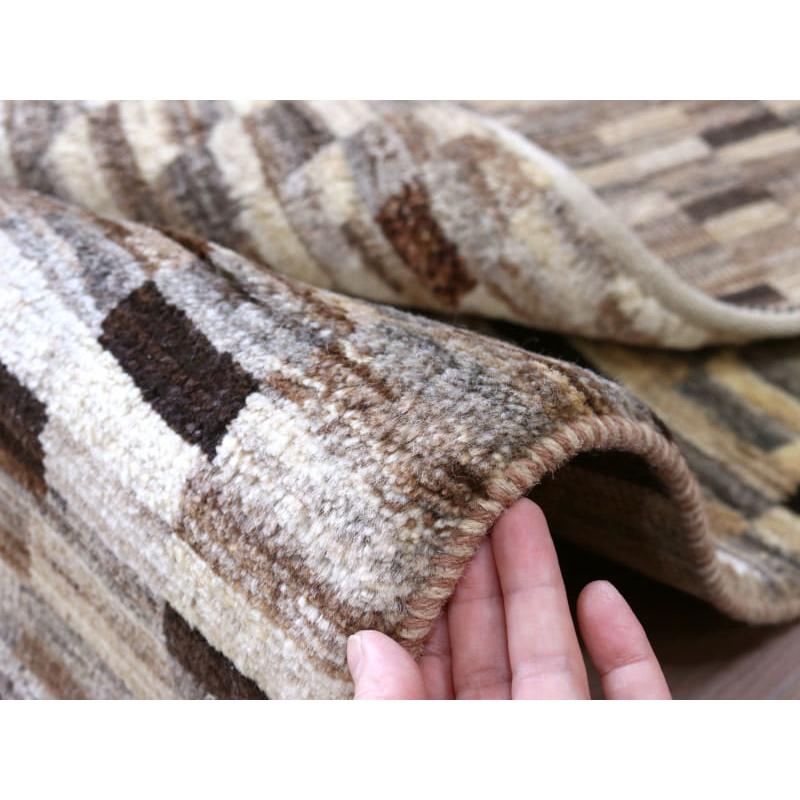 ギャッベ シューウリ　 193x152cm モノトーン　モダンなタイルデザイン | ブランド登録なし | 15