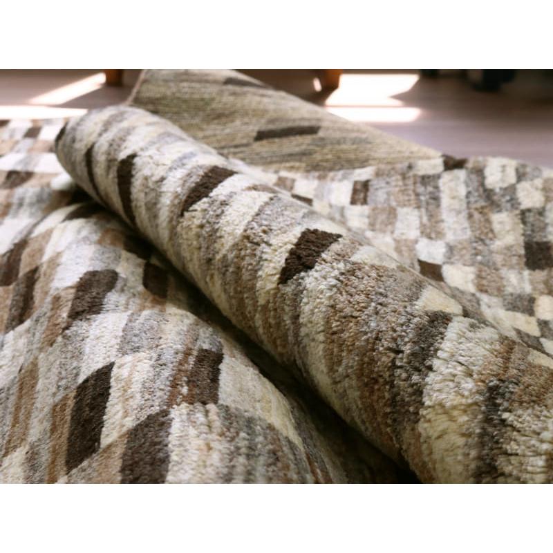 ギャッベ シューウリ　 193x152cm モノトーン　モダンなタイルデザイン | ブランド登録なし | 17