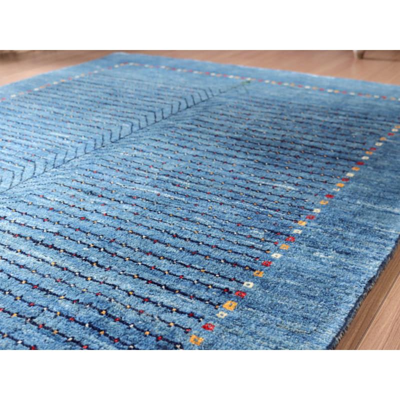 ギャッベ　バナフシェ　【訳あり】イラン産手織りラグ 177x123cm 明るいブルー　生命の木　OUTLET | ブランド登録なし | 10