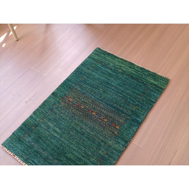 ギャッベ　ロリアタシュ　最高級の細かな織り 85x56cm グリーングラデーション | ブランド登録なし | 02