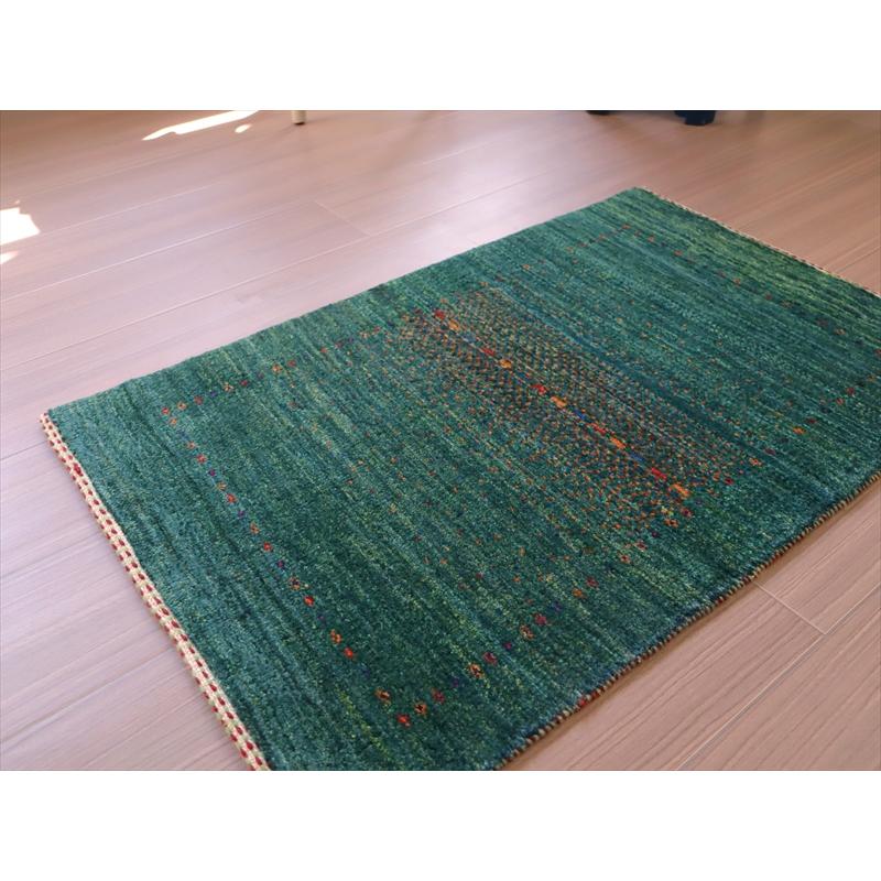 ギャッベ　ロリアタシュ　最高級の細かな織り 85x56cm グリーングラデーション | ブランド登録なし | 03