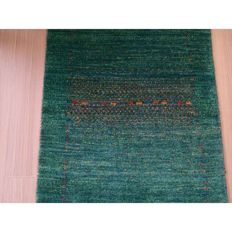 ギャッベ　ロリアタシュ　最高級の細かな織り 85x56cm グリーングラデーション | ブランド登録なし | 04