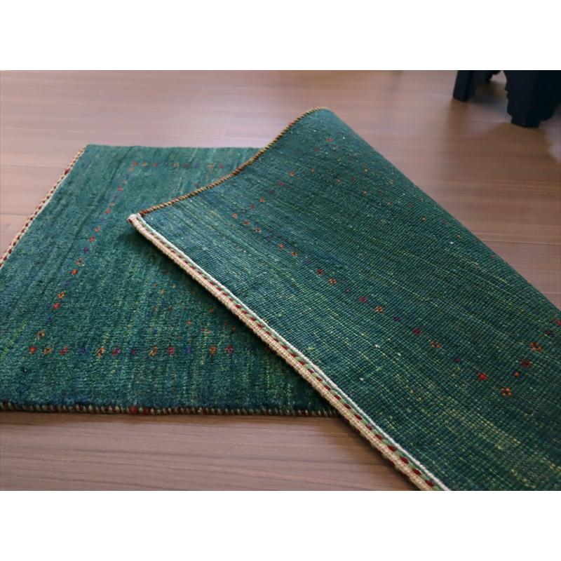 ギャッベ　ロリアタシュ　最高級の細かな織り 85x56cm グリーングラデーション | ブランド登録なし | 08