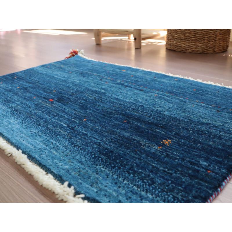 ロリアタシュ LoriAtash　手織りギャッベ 52x81cm ブルーグラデーション　最上級の細かな織り | ブランド登録なし | 03