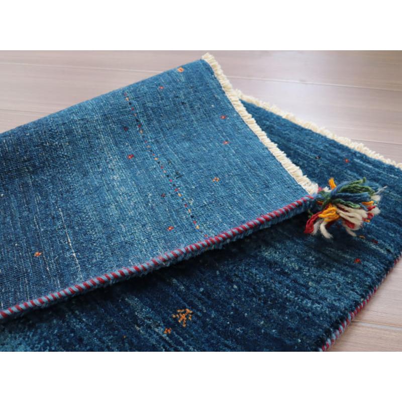 ロリアタシュ LoriAtash　手織りギャッベ 52x81cm ブルーグラデーション　最上級の細かな織り | ブランド登録なし | 05