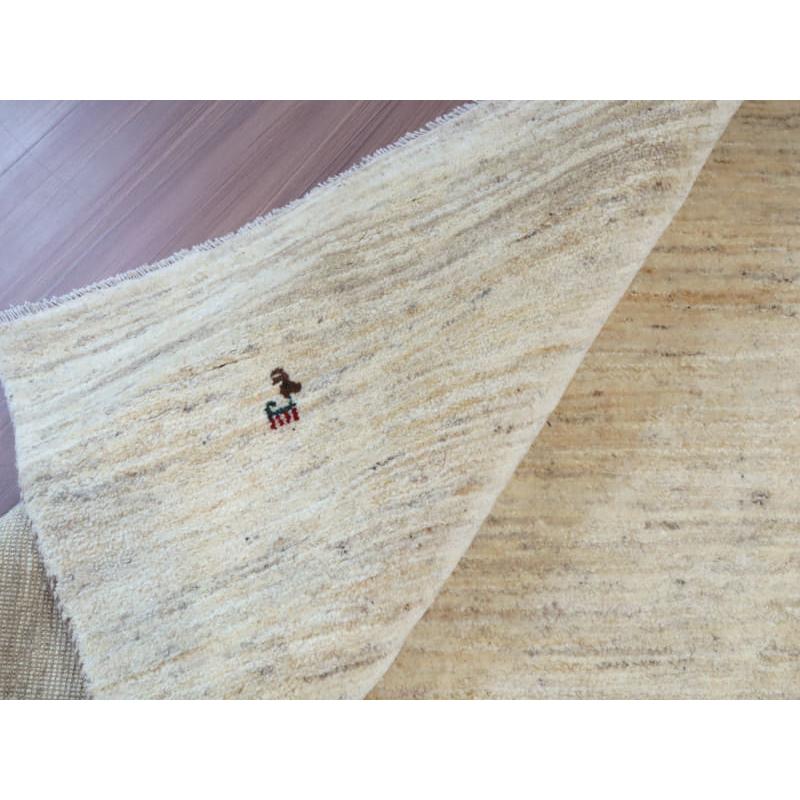 ギャッベ Gabbeh イラン産 手織りラグ 200x150cm ナチュラルアイボリー 毛足の長いふかふかな織り | ブランド登録なし | 11