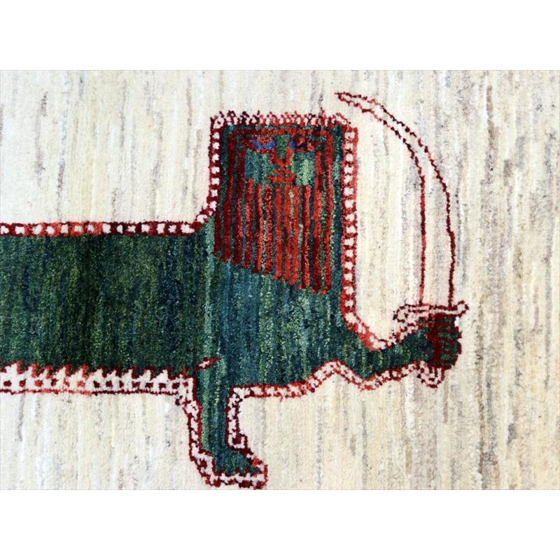 ライオンギャッベ 142x95cm グリーンライオンとサーベル | ブランド登録なし | 02