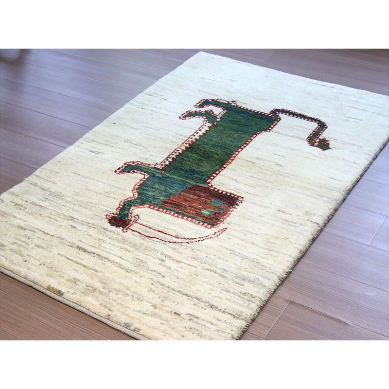 ライオンギャッベ 142x95cm グリーンライオンとサーベル | ブランド登録なし | 06