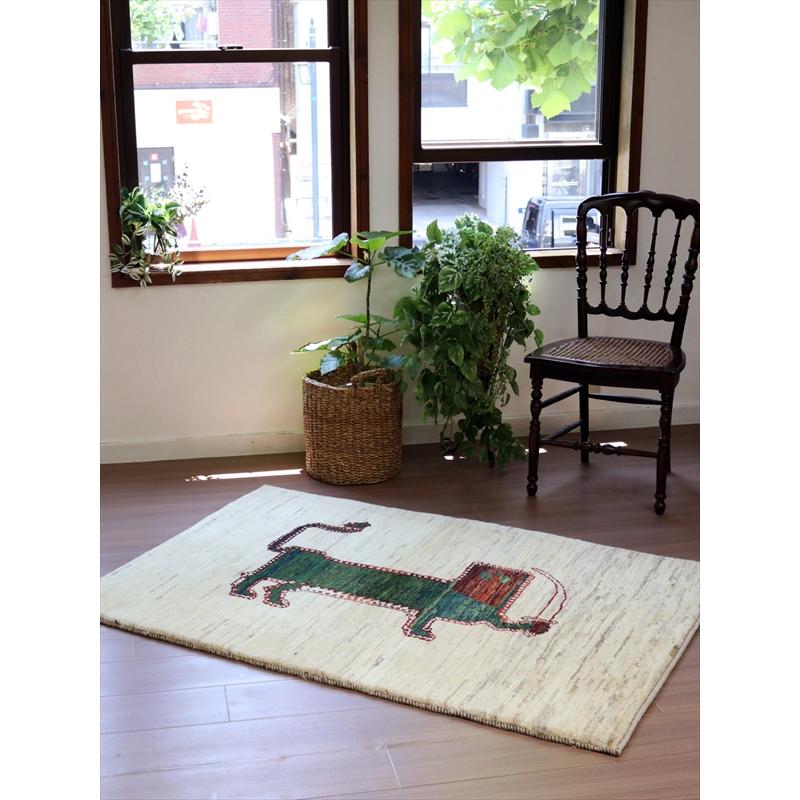 ライオンギャッベ 142x95cm グリーンライオンとサーベル | ブランド登録なし | 09