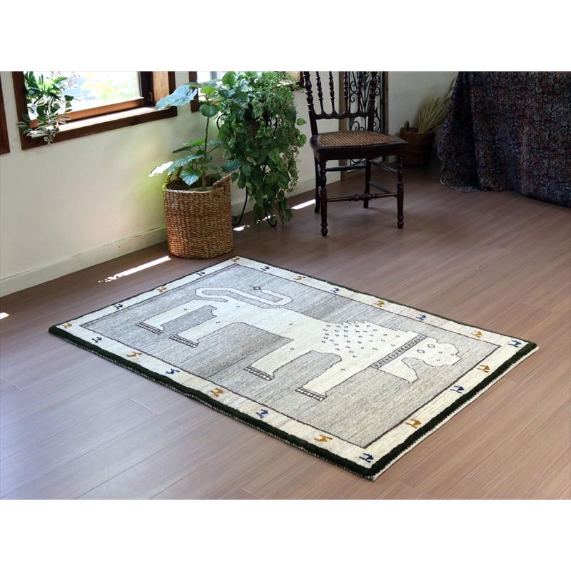 ライオンギャッベ 150x100cm ライオンとカラフルなラクダ | ブランド登録なし | 01