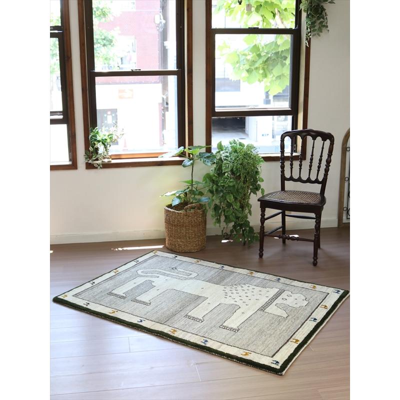 ライオンギャッベ 150x100cm ライオンとカラフルなラクダ | ブランド登録なし | 09