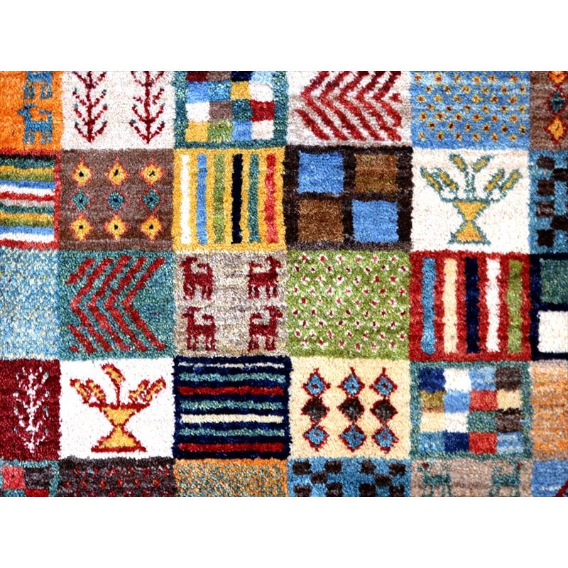 ギャッベ リズバフト 玄関マット  95x64cm カラフルタイル | ブランド登録なし | 03