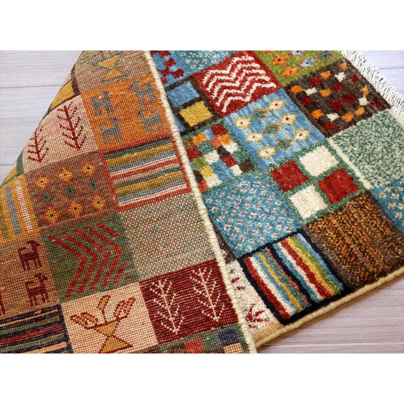 ギャッベ リズバフト 玄関マット  95x64cm カラフルタイル | ブランド登録なし | 06