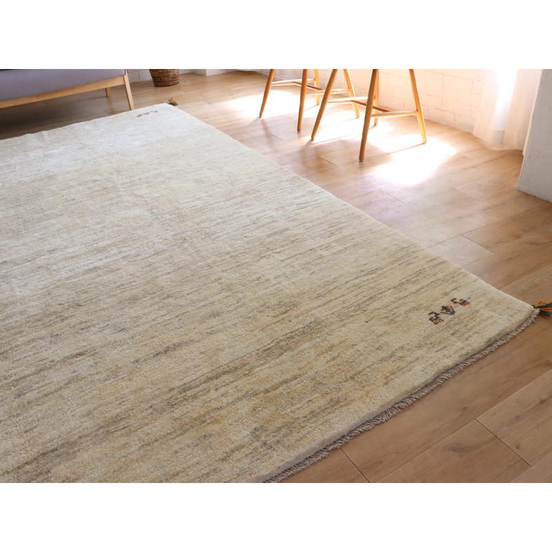 ギャッベ　イラン産手織りラグ　ふかふか 277x195cm ナチュラルアイボリー 大型ルームサイズ | ブランド登録なし | 03