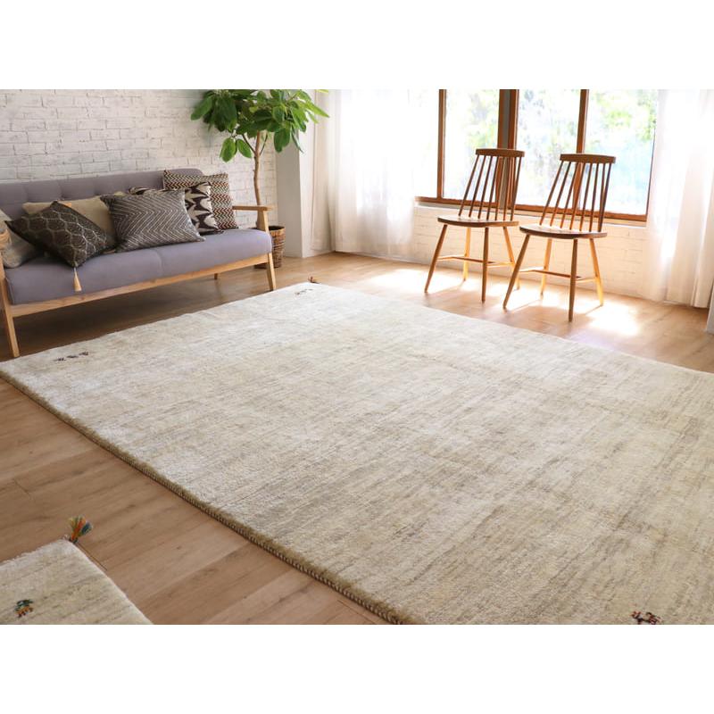 ギャッベ　イラン産手織りラグ　ふかふか 277x195cm ナチュラルアイボリー 大型ルームサイズ | ブランド登録なし | 05