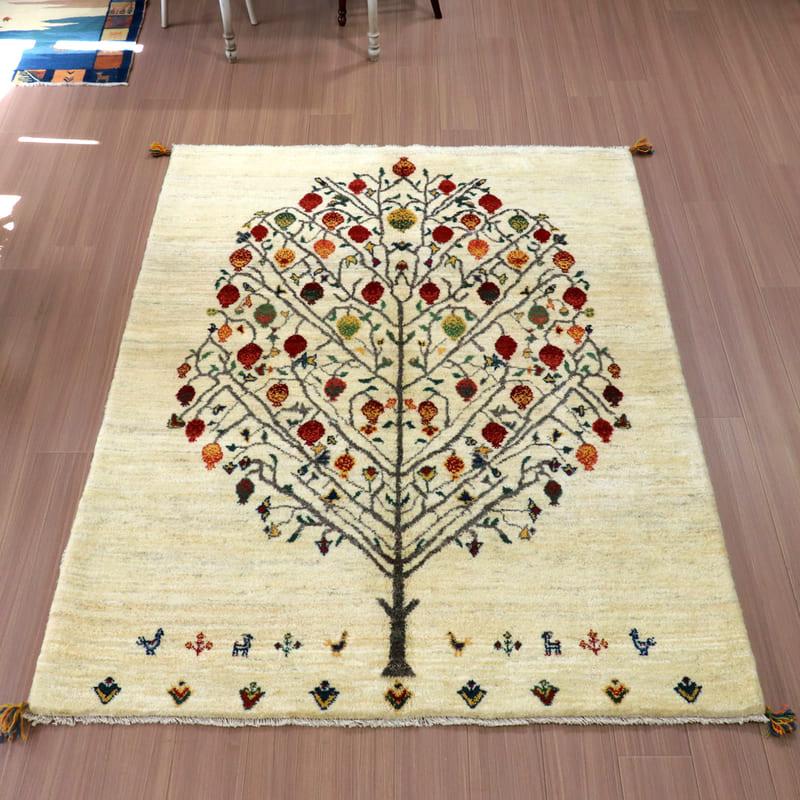 ギャッベ イラン製 カシュガイ族手織り 200x155cm ナチュラル ギャッベ イラン製 カシュガイ族手織り 200x155cm ナチュラル