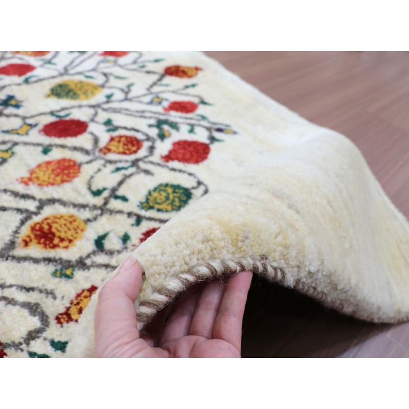 ギャッベ イラン製 カシュガイ族手織り 200x155cm ナチュラル ギャッベ イラン製 カシュガイ族手織り 200x155cm ナチュラル