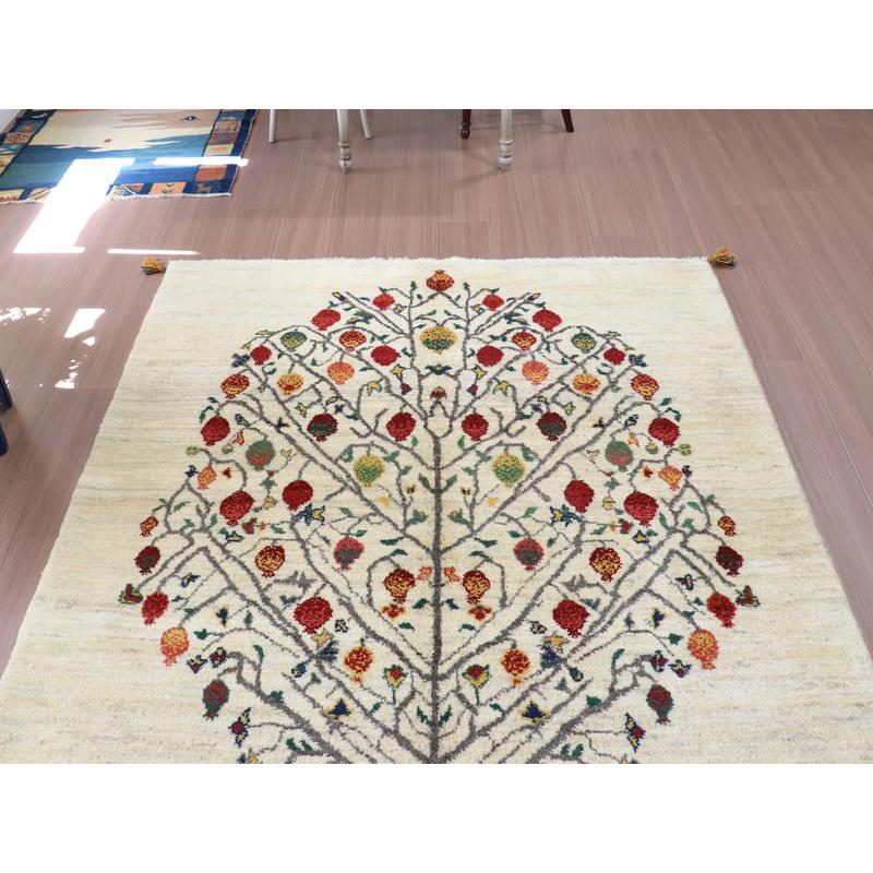 ギャッベ イラン製 カシュガイ族手織り 200x155cm ナチュラル ギャッベ イラン製 カシュガイ族手織り 200x155cm ナチュラル