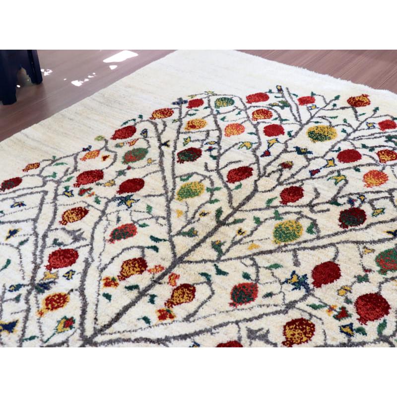 ギャッベ イラン製 カシュガイ族手織り 200x155cm ナチュラル ギャッベ イラン製 カシュガイ族手織り 200x155cm ナチュラル