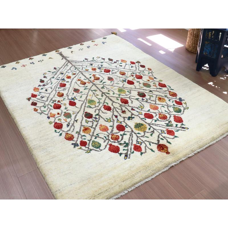 ギャッベ イラン製 カシュガイ族手織り 200x155cm ナチュラル ギャッベ イラン製 カシュガイ族手織り 200x155cm ナチュラル