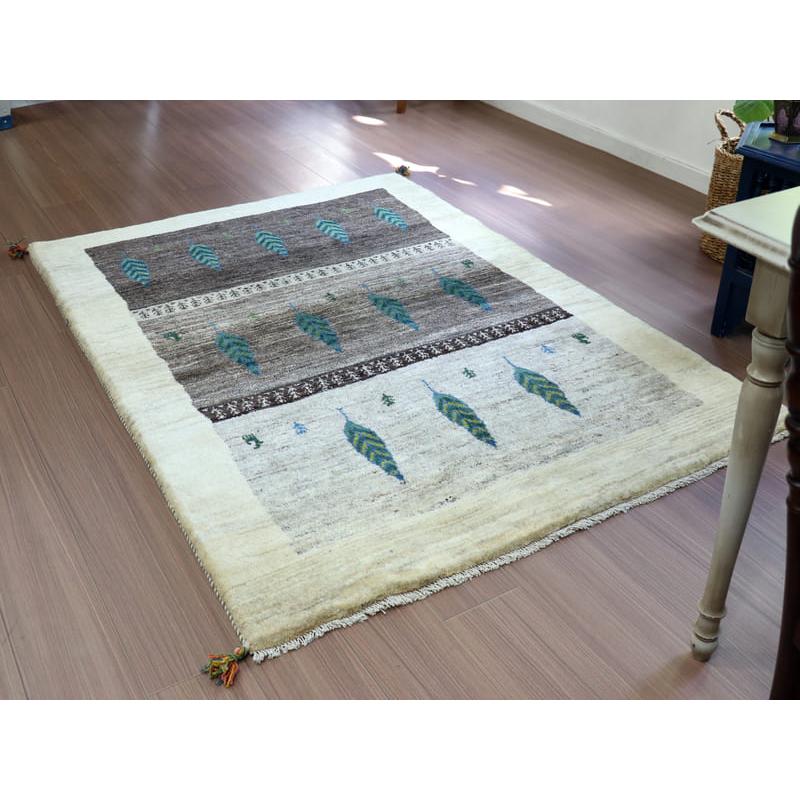 ギャッベ　イラン産手織りラグ 178x126cm グレーグラデーション　生命の木 | ブランド登録なし | 04