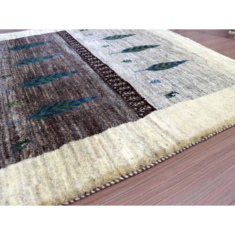 ギャッベ　イラン産手織りラグ 178x126cm グレーグラデーション　生命の木 | ブランド登録なし | 06