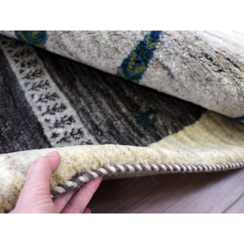 ギャッベ　イラン産手織りラグ 178x126cm グレーグラデーション　生命の木 | ブランド登録なし | 09