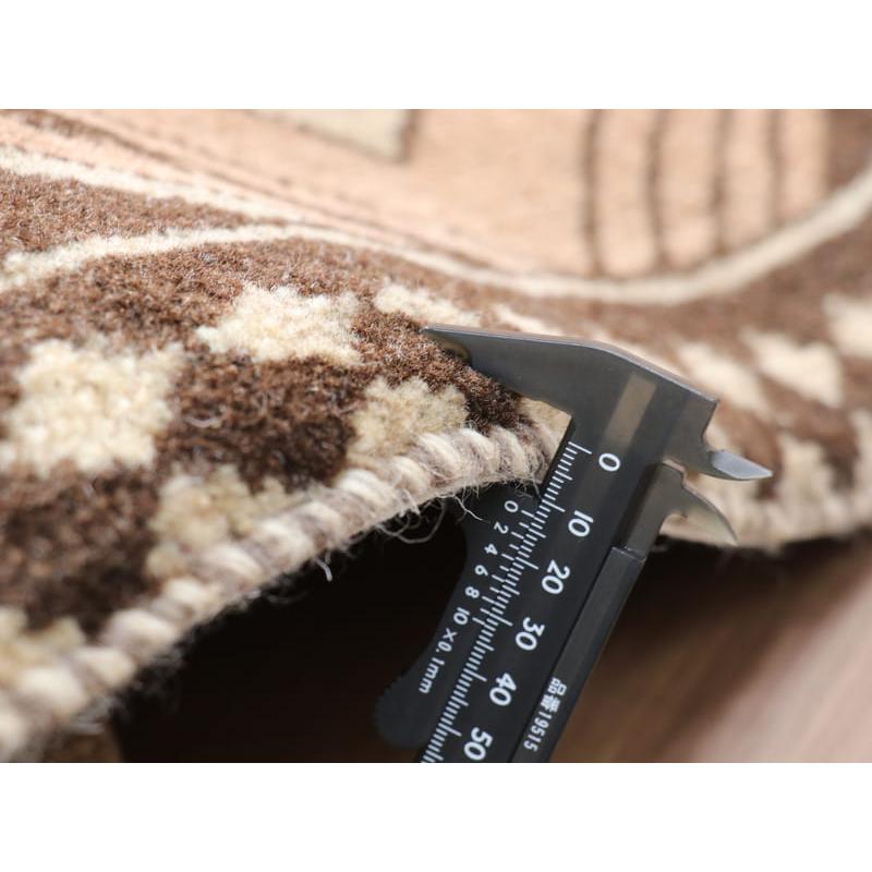 部族絨毯　トライバルラグ　カシュカイ族 170x105cm ナチュラルグレー　ジグザグ | ブランド登録なし | 10