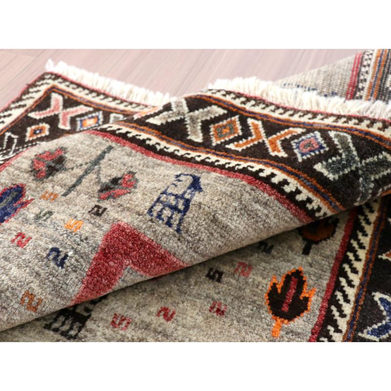 オールドギャッベ　ヴィンテージラグ　カシュカイ族 152x115cm 赤いスカラベ | ブランド登録なし | 10