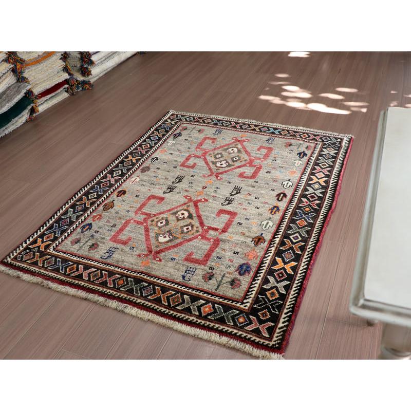 オールドギャッベ　ヴィンテージラグ　カシュカイ族 152x115cm 赤いスカラベ | ブランド登録なし | 05