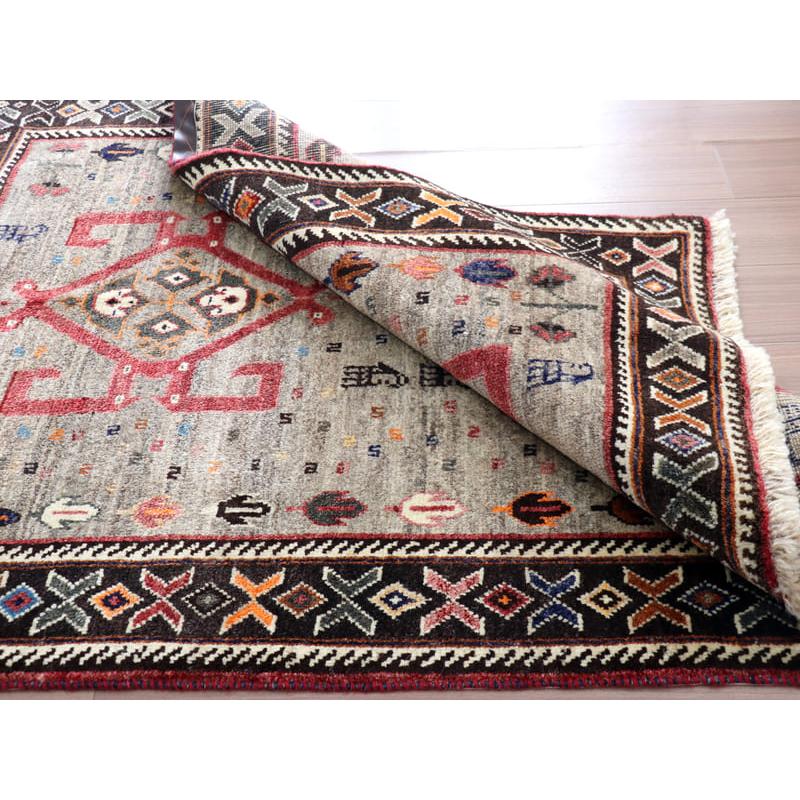 オールドギャッベ　ヴィンテージラグ　カシュカイ族 152x115cm 赤いスカラベ | ブランド登録なし | 09