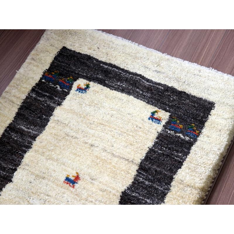 ギャッベ ふかふか 玄関マットサイズ  85×62cm 天然の羊毛の色 カラフルな動物 | ブランド登録なし | 02