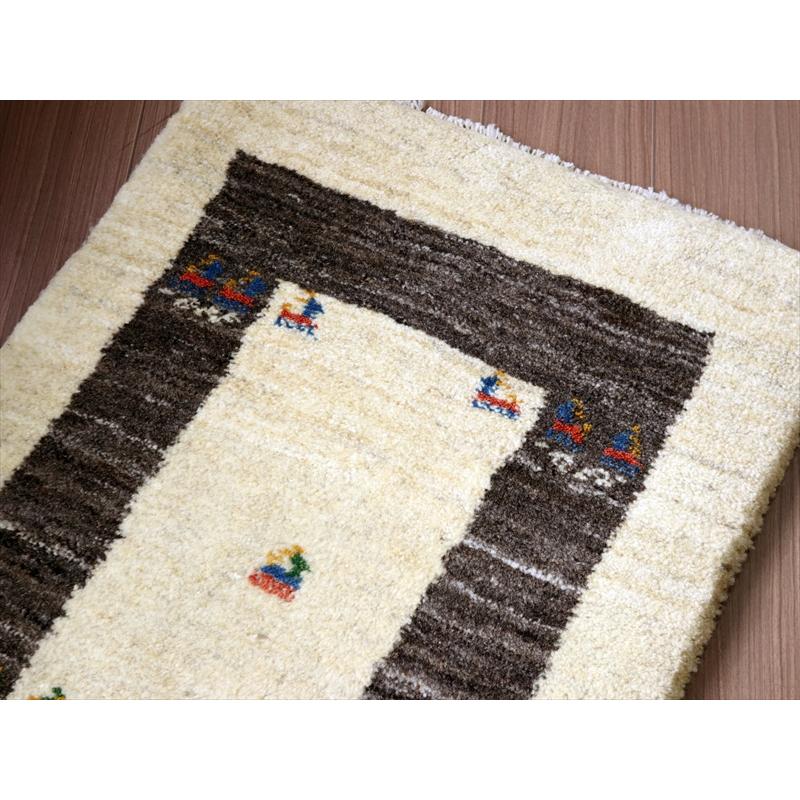 ギャッベ ふかふか 玄関マットサイズ 86×60cm 天然の羊毛の色 カラフルな動物 | ブランド登録なし | 02